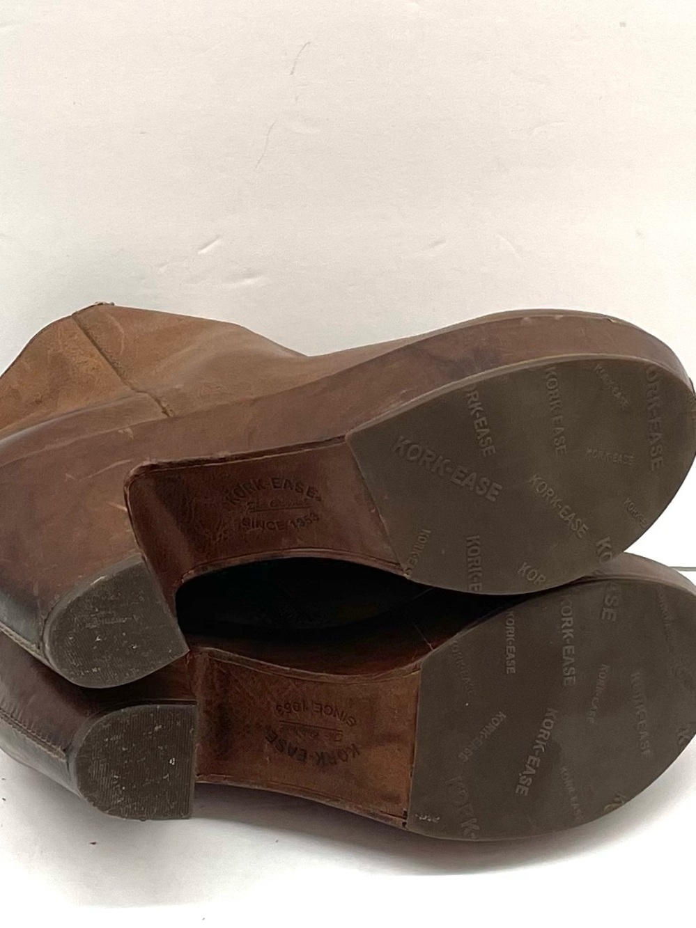 Kork-Ease Ramona Brown Leather Ankle booties - Picture 4 of 6
